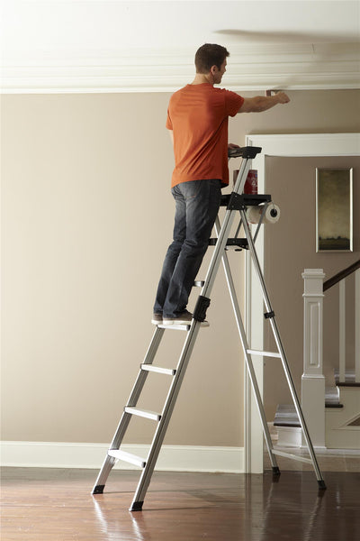 COSCO Signature Series Step Position Ladder - Cool Gray - 3 Step with Tray
